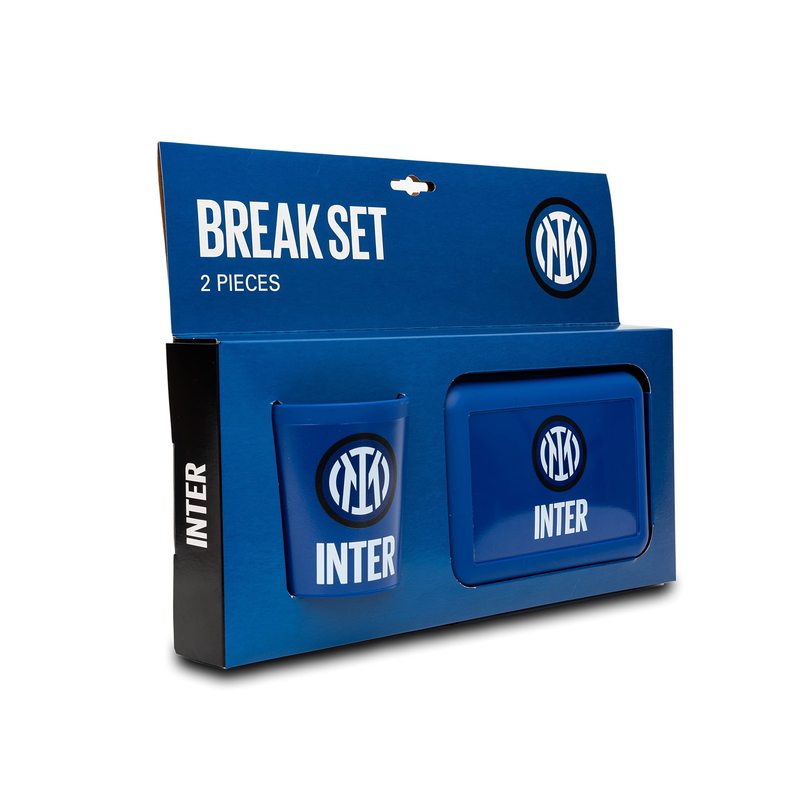Set Regalo Portamerenda + Tazza in confezione regalo Tifoso per Ragazzi Prodotto Ufficiale (Inter)