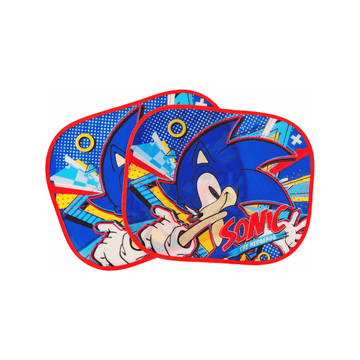 SONIC - Coppia di Tendine Laterali Parasole Auto Bambini con Ventose