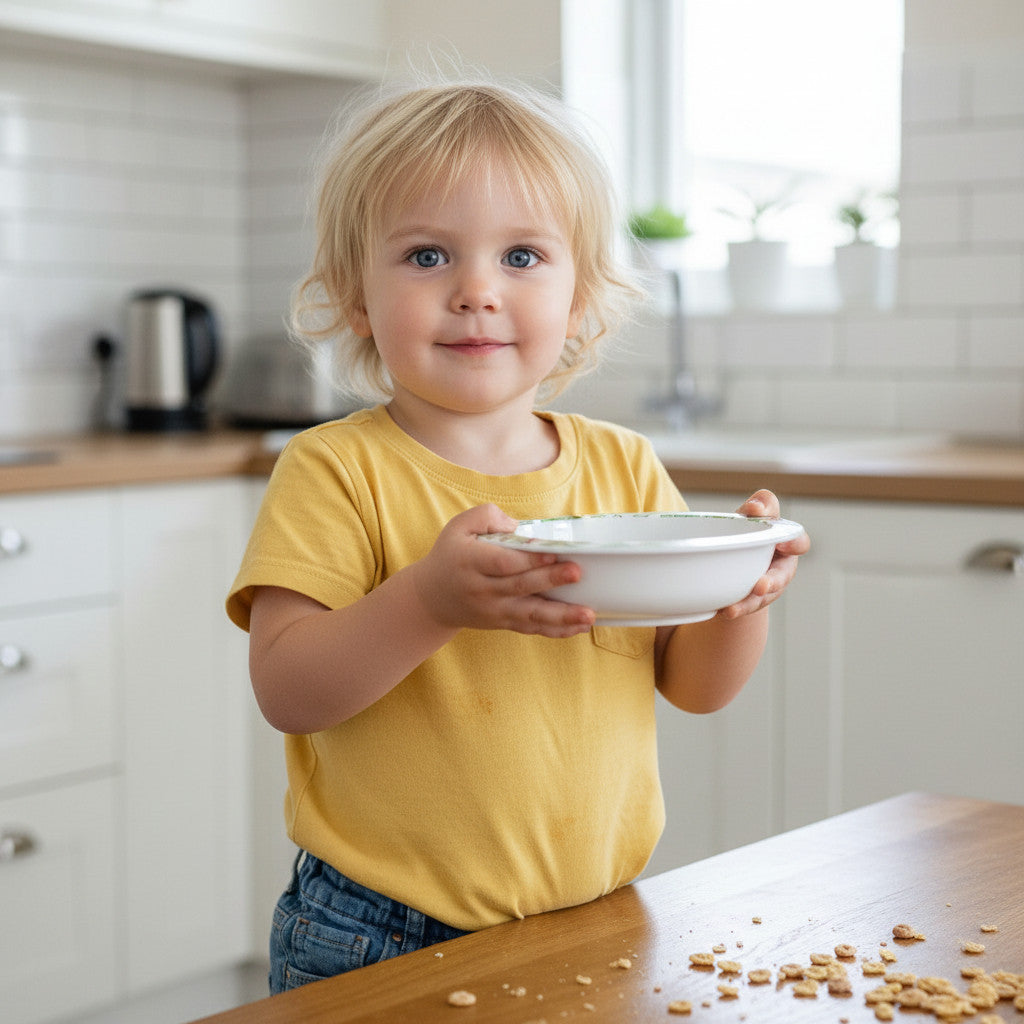 Ciotola Bambina piatto fondo stoviglie riutilizzabile in Polipropilene per bambini e bebé - Bimbo
