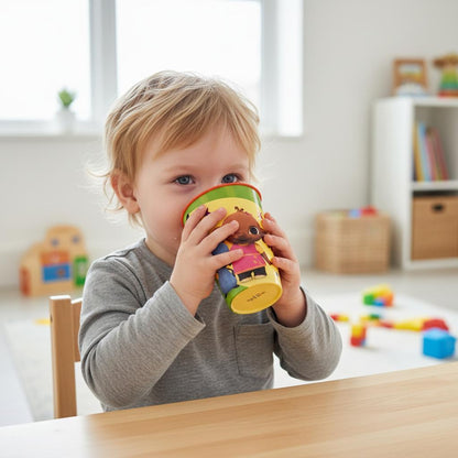 Set 2 Bicchieri per Bambini 260 ml in plastica Regalo per Ragazzi