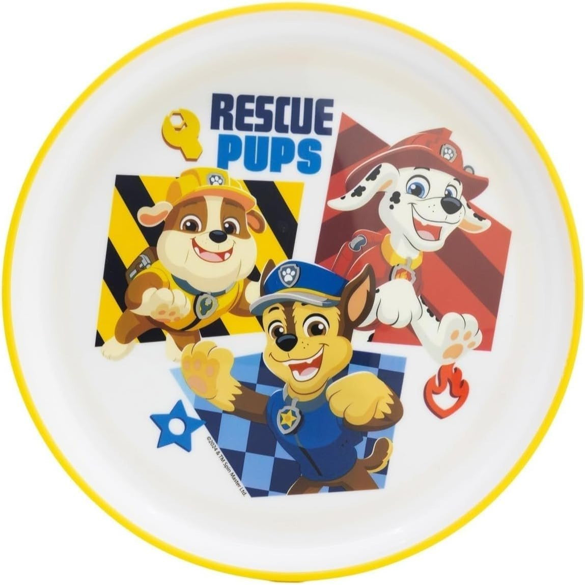 Set di stoviglie bicolore composto da 2 pezzi: Piatto e bicchiere per bambini con base antiscivolo