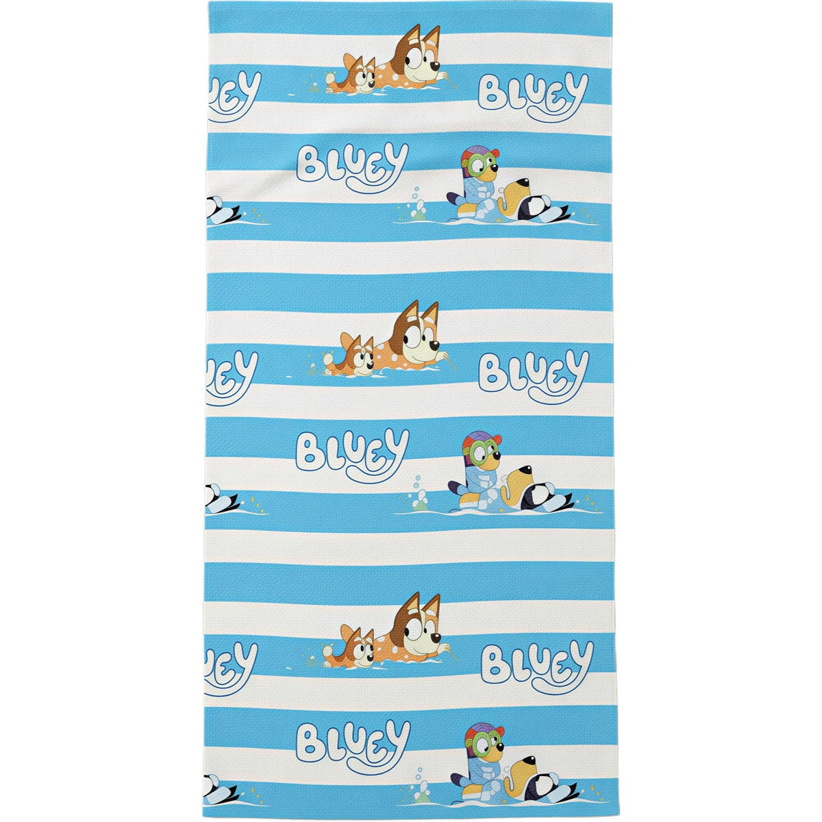 BLUEY - Telo Mare Asciugamano da spiaggia e piscina in microfibra CM. 140X70 asciugatura rapida, morbido