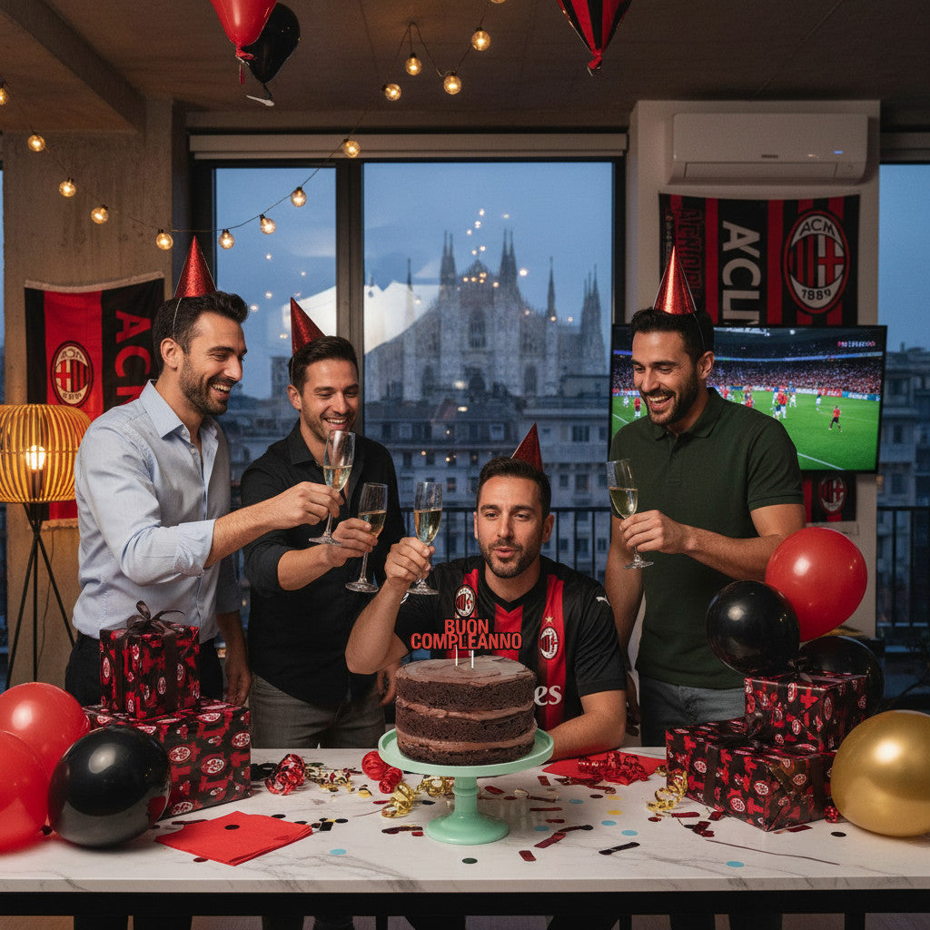 Decorazione Torta Top Buon Compleanno 18x19 cm - MILAN
