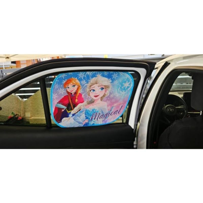 Coppia di Tendine Laterali Parasole Auto Bambini con Ventose (FROZEN)
