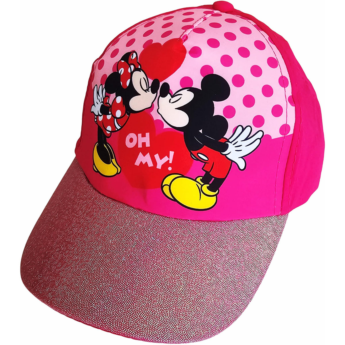 Cappello con Visiera da Ragazzo/Bambino Berretto da Baseball Regolabile Minnie Mouse Fucsia ILS I LOVE SHOPPING