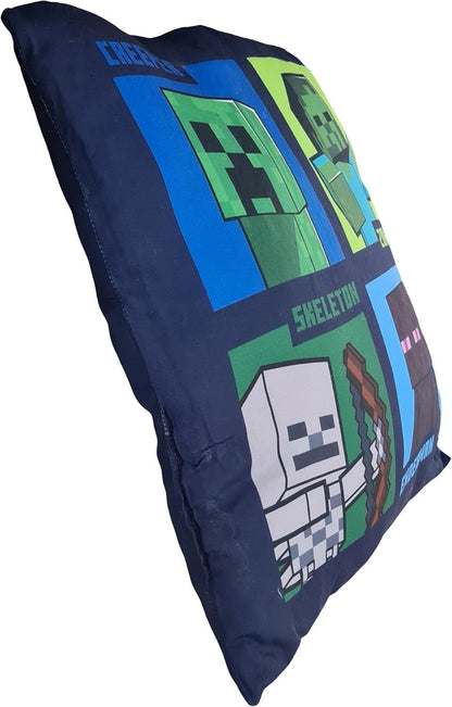 MINECRAFT - Cuscino ufficiale Arredo 40x40 cm morbido con imbottitura 100% poliestere
