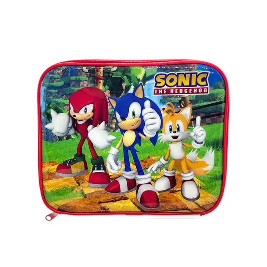 Borsa Termica Rettangolare Immeabile Porta Pranzo  Bambini con manico - Gadget Scuola (SONIC)