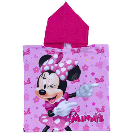Poncho con cappuccio Asciugamano da spiaggia Mare e piscina Accappatoio in microfibra 55X90 cm asciugatura rapida, ultra morbido  MINNIE MOUSE Topolina