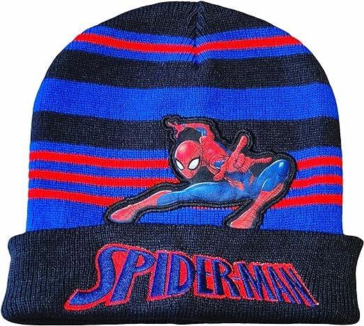 Cappello Invernale Morbido e Caldo Bambini Spiderman Nero