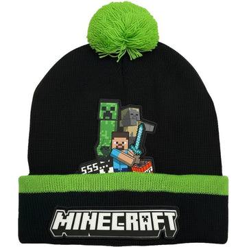 Berretto Invernale Minecraft Bambini con Pon Pon Taglia Unica