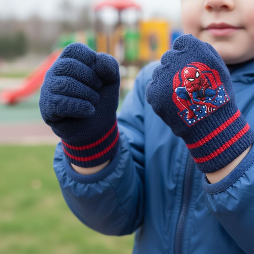 Guanti Invernali per Bambini 2 pcs Inverno Unisex Taglia unica (STITCH Celeste)