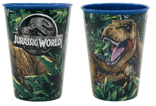 Set 2 Bicchieri  Bambini 260 ml in plastica Senza BPA Regalo  Ragazzi (Jurassic World Dinosauri)