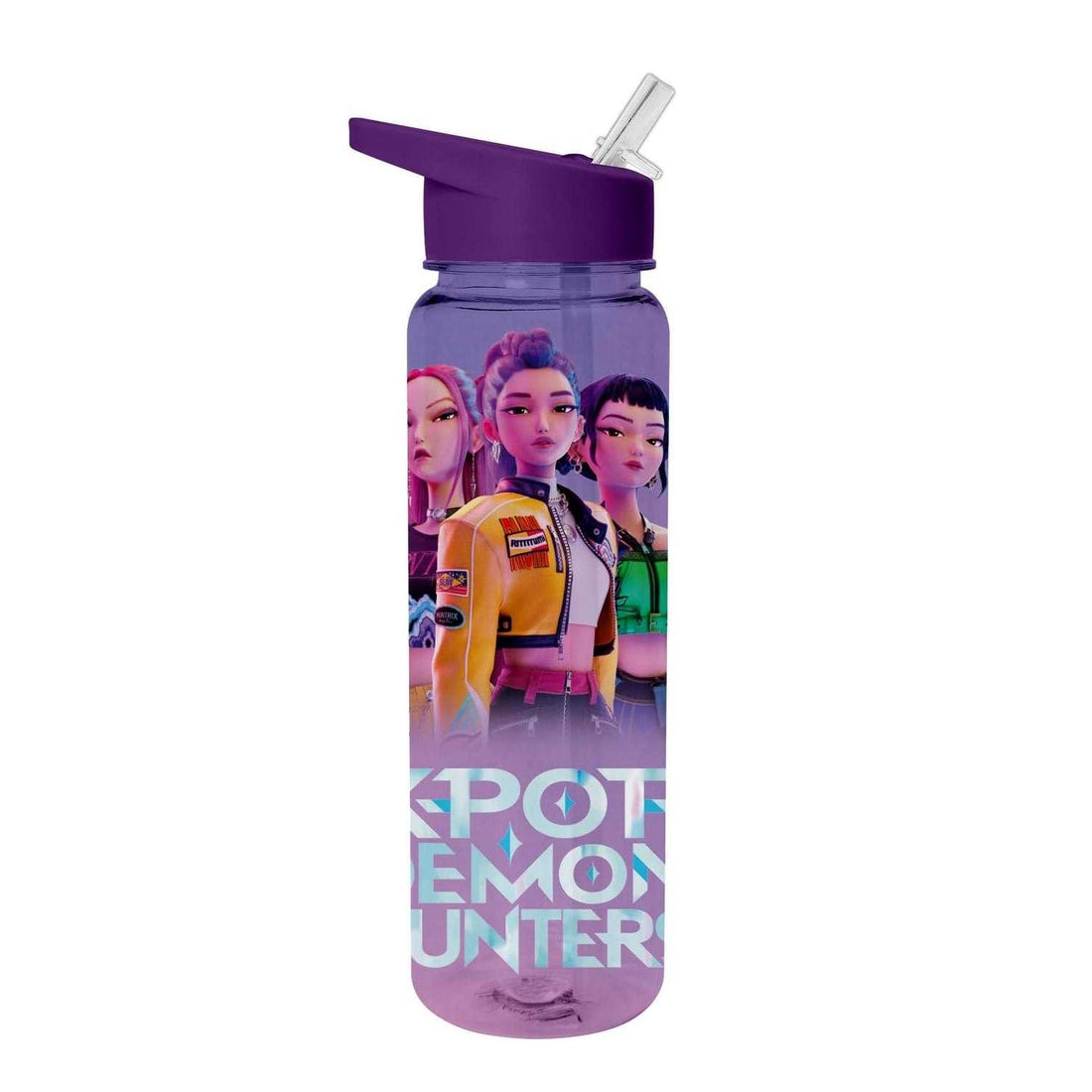 CYPBRANDS-K-Pop Demon Hunters, Huntrix, bottiglia, bottiglia d'acqua, tanica, borraccia da 700 ml, c