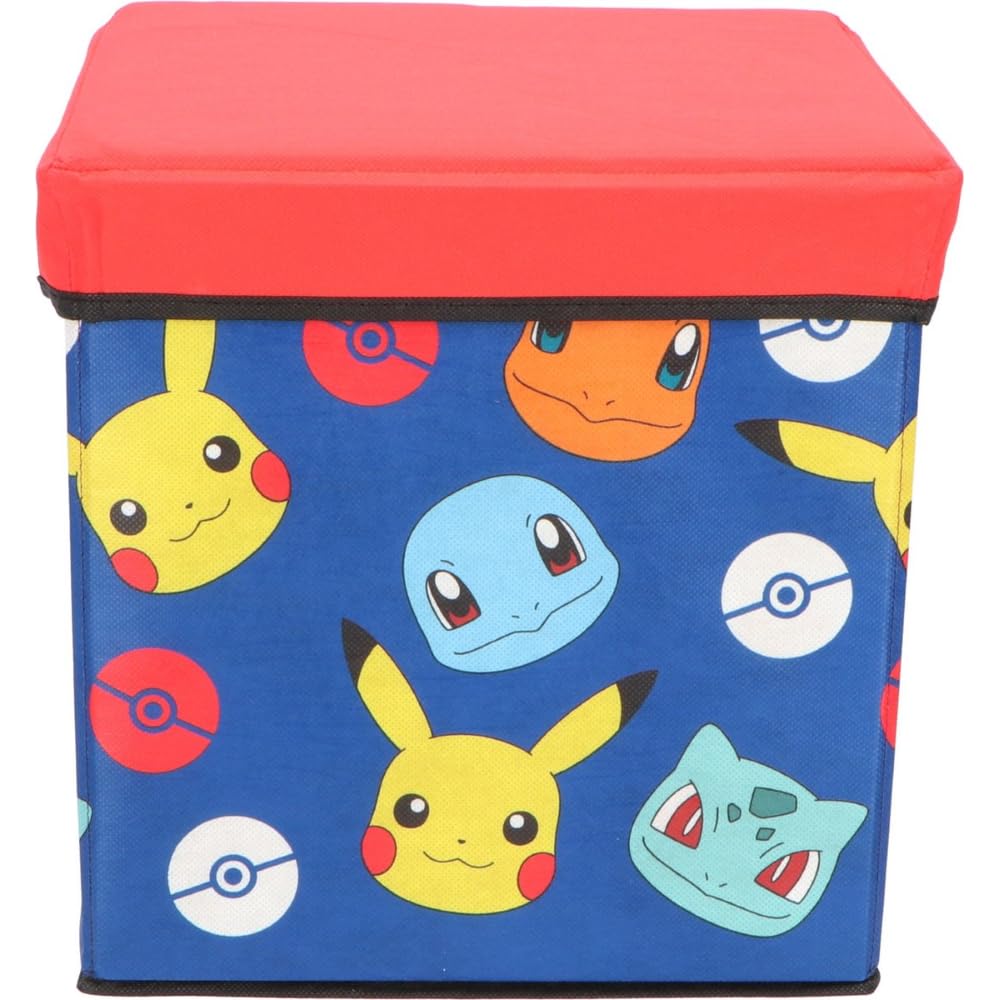 CARTOON Pouf Pokèmon per bambini multifunzione contenitore porta oggetti per sedersi 30 cm 2