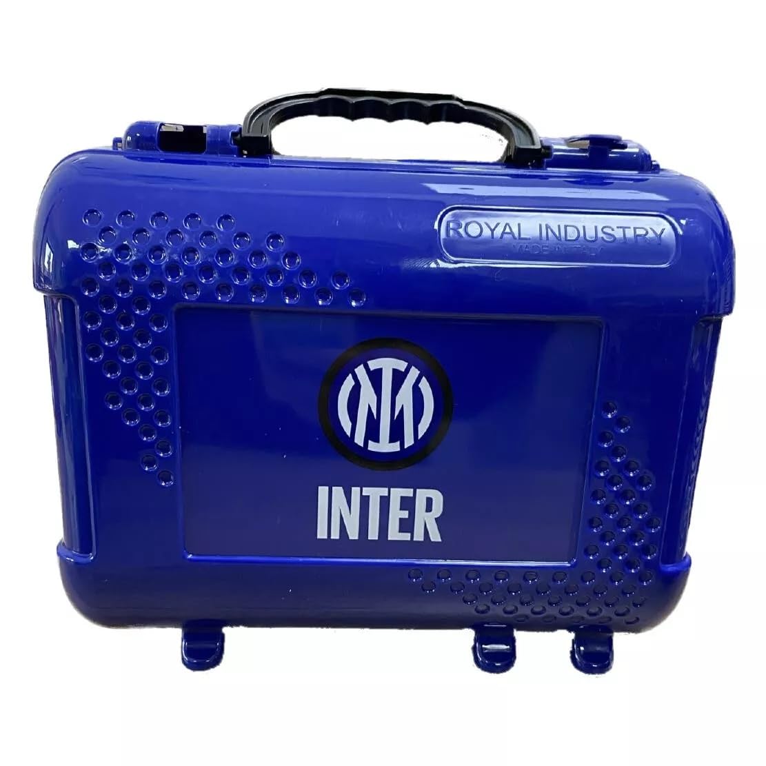 Valigetta con Maniglia + Portamerenda e Bicchiere Inter - Prodotto Originale - Made in Italy - Lavabile Il lavastoviglie -