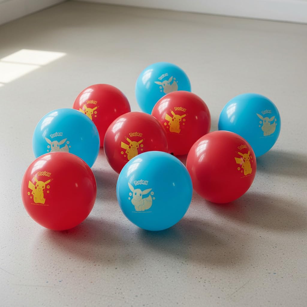 Pokèmon - 8 Pezzi Palloncini Lattice 30 cm Pikachu Decorazione Festa Compleanno bambini e ragazzi 3