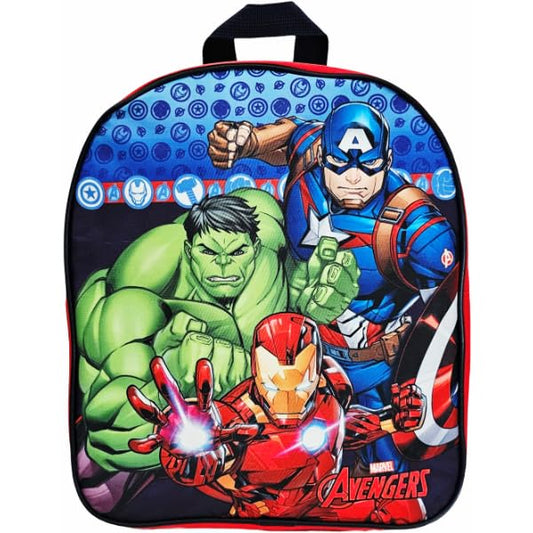 Zaino Deluxe  bambini Zainetto in rilievo Asilo Infanzia  la Scuola e tempo libero con chiusura lampo ( AVENGERS Hulk)