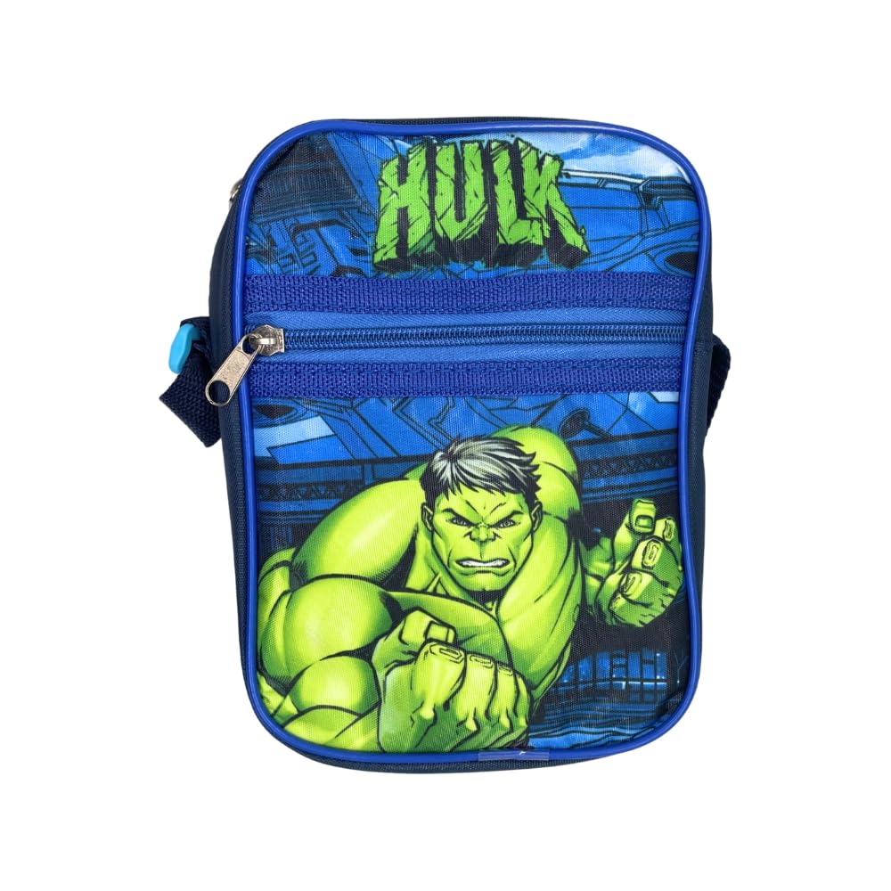 Borsello Bambino Marsupio Tracolla Ragazzo Spalla Regolabile Marsupio Viaggio Sportivo Tempo Libero Gadget ( HULK)