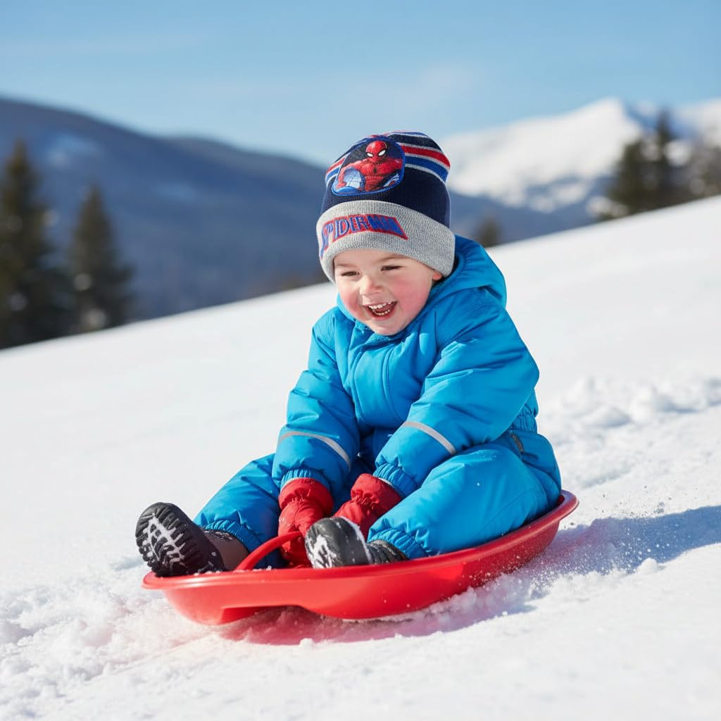 Marvel Cappello Invernale Spider-Man Grigio, Berretto in Maglia per Bambini 7