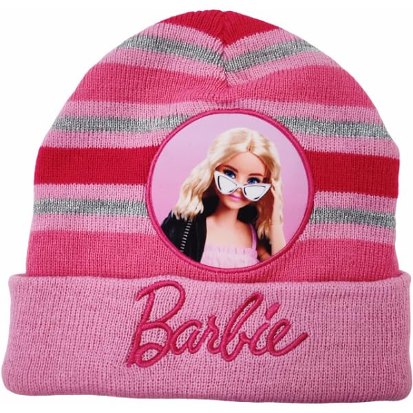 Cappello Invernale Morbido e Caldo Bambine e Ragazze  Barbie Rosa