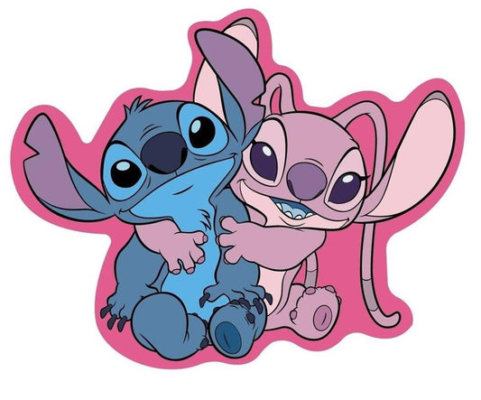 Cuscino 3D Shaped Sagomato peluche  Bambini in Poliestere con la Forma sagoma Personaggio ( STITCH bimba)