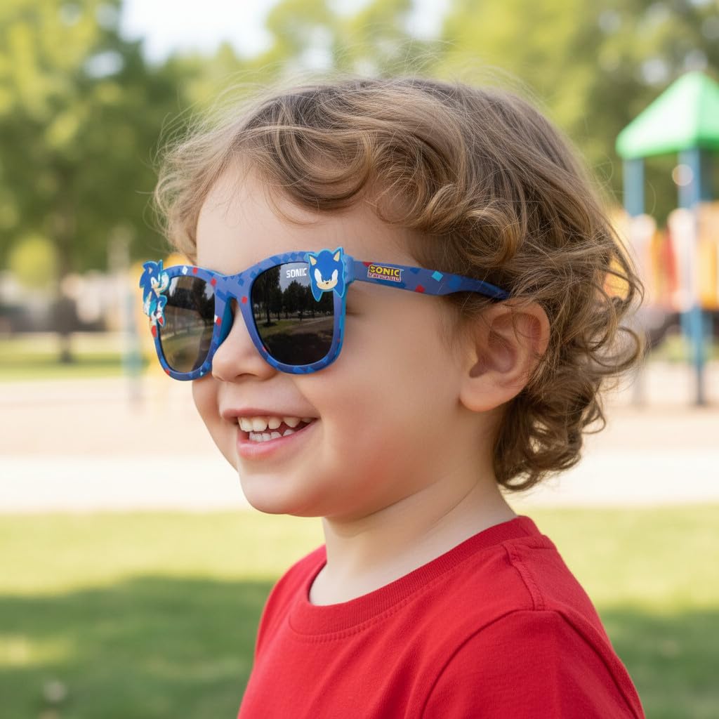Sonic The Hedgehog Occhiali da Sole Bambino Ragazzo Protezione UV Stile 3