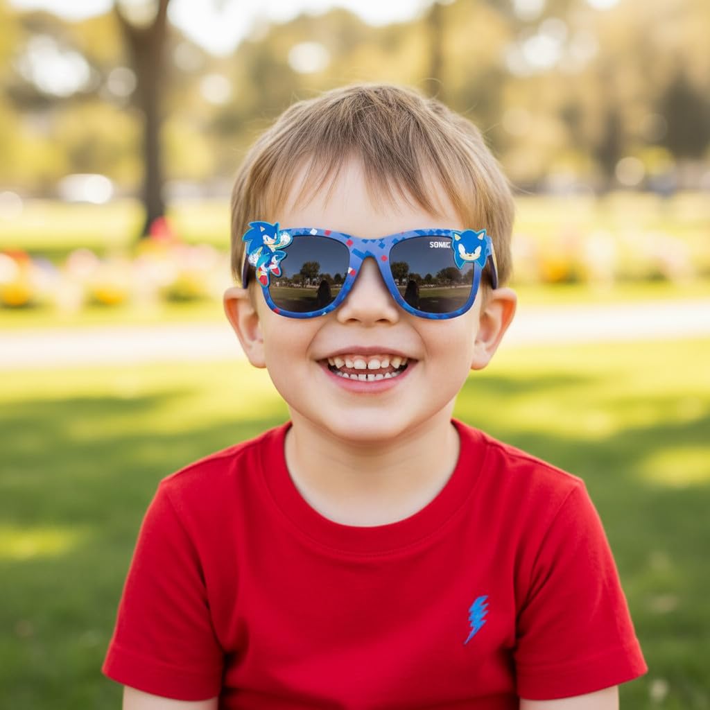 Sonic The Hedgehog Occhiali da Sole Bambino Ragazzo Protezione UV Stile 2
