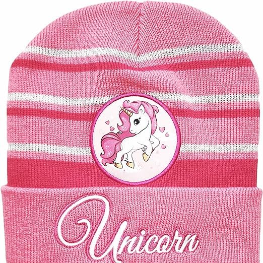 Cappello Invernale Morbido e Caldo Bambini UNICORNO (Rosa)