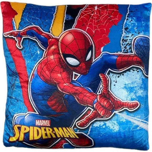 Cuscino Arredo 40x40 cm morbido con imbottitura 100% poliestere (SPIDERMAN)