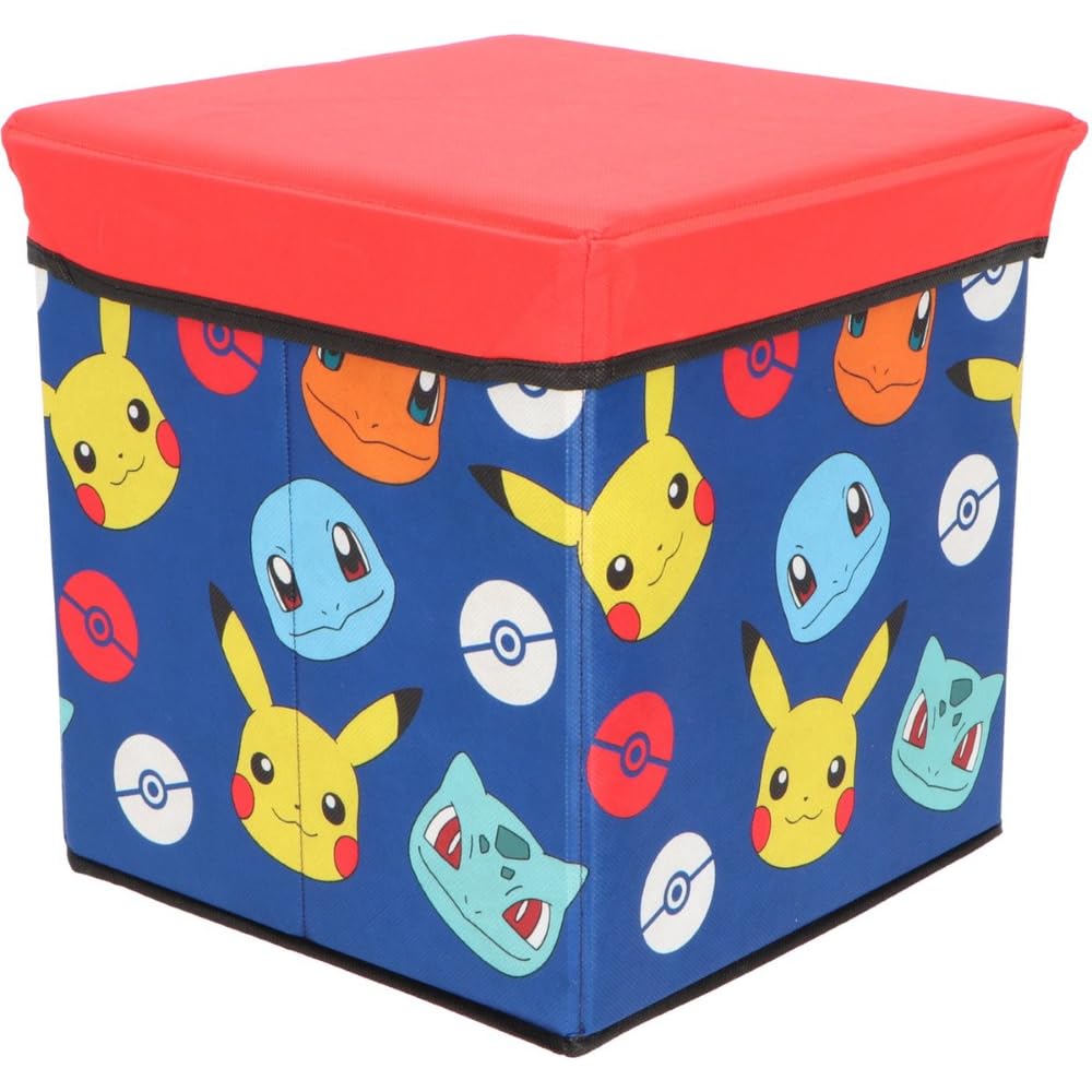 CARTOON Pouf Pokèmon per bambini multifunzione contenitore porta oggetti per sedersi 30 cm