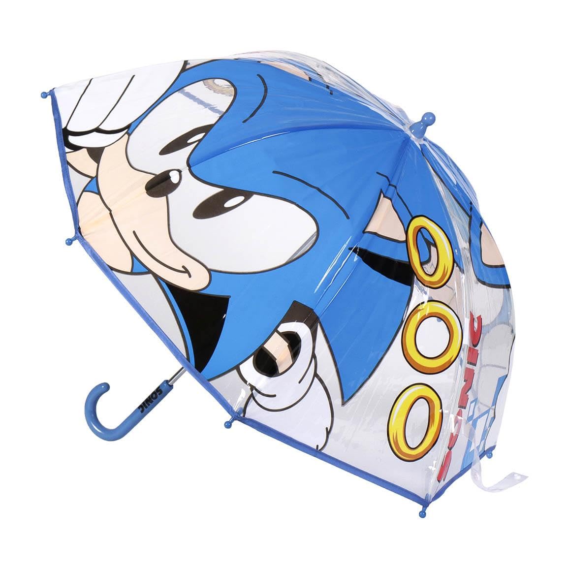 Ombrello da Pioggia Trasparente e Multicolore unisex a campana  bambini SONIC
