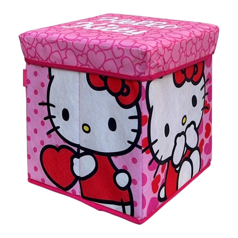 CARTOON Pouf Minecraft per bambini multifunzione contenitore porta oggetti per sedersi 30 cm