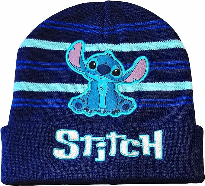 Cappello Invernale Morbido e Caldo  Bambini STITCH Blu
