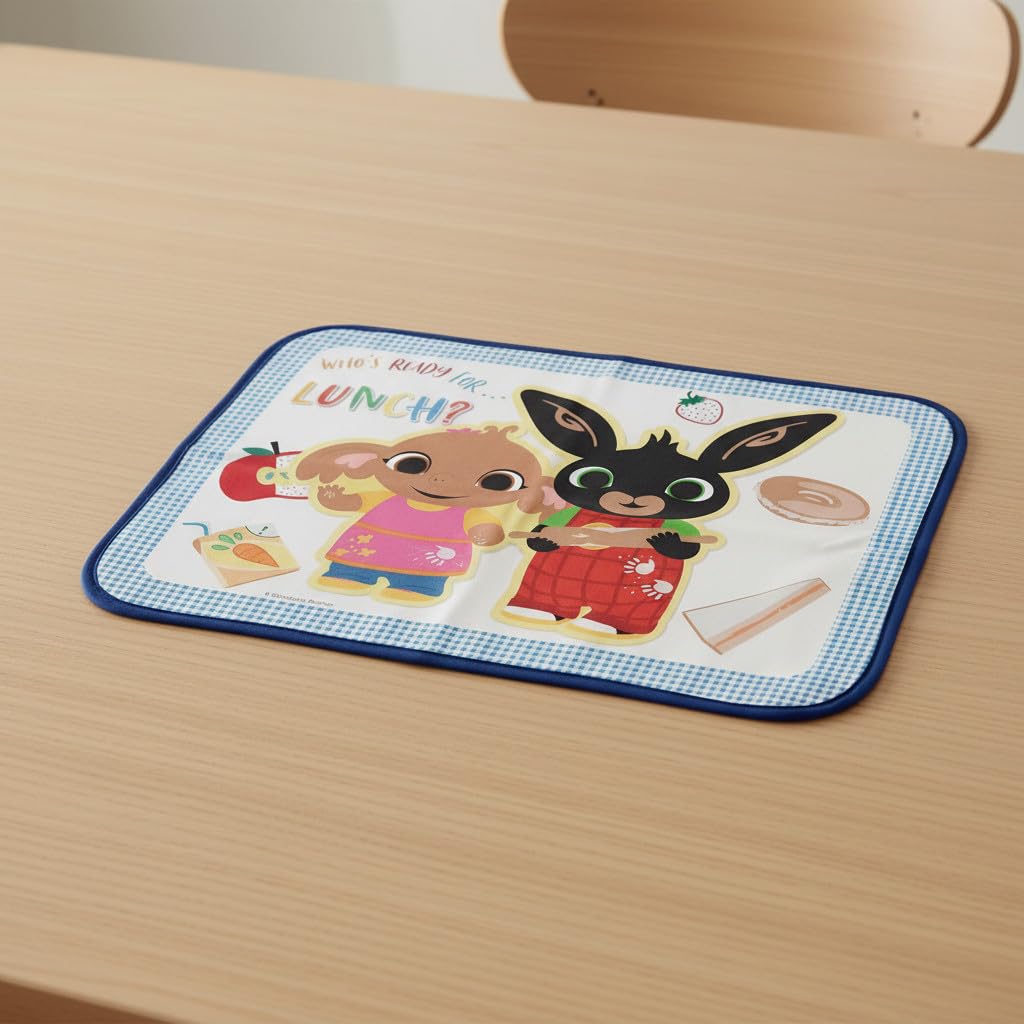Tovaglietta Bambini con Animaletti 30x40 cm, Impermeabile, Morbida e Ripiegabile, Sottopiatto in Pol