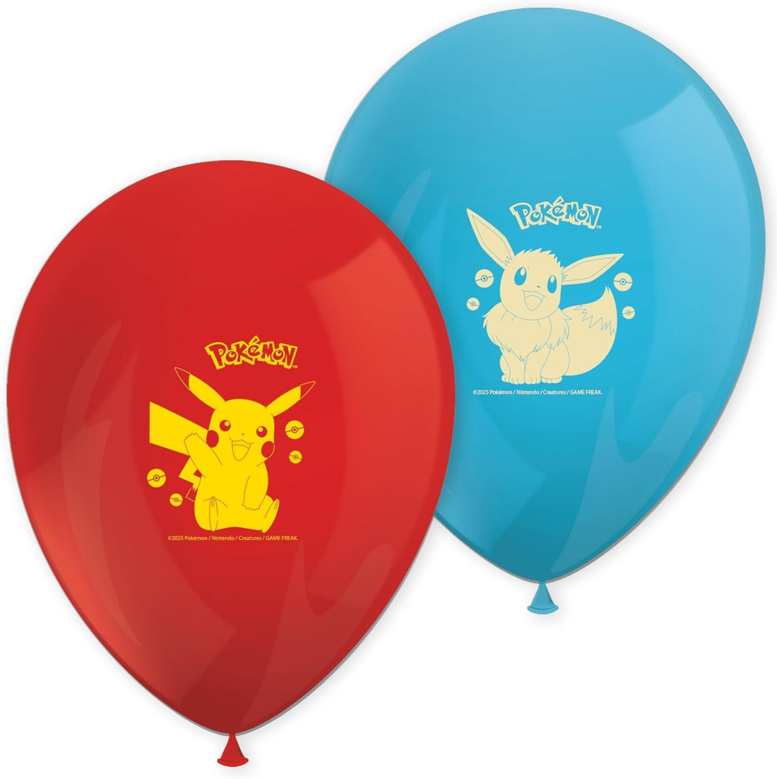 Pokèmon - 8 Pezzi Palloncini Lattice 30 cm Pikachu Decorazione Festa Compleanno bambini e ragazzi