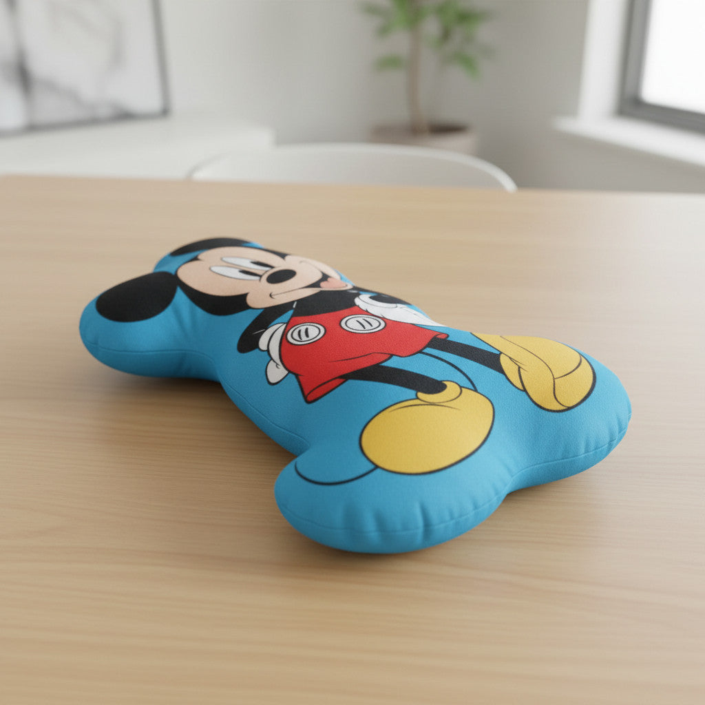 Cuscino 3D Shaped Sagomato Bambini in Poliestere con la Forma sagoma personaggio TOPOLINO
