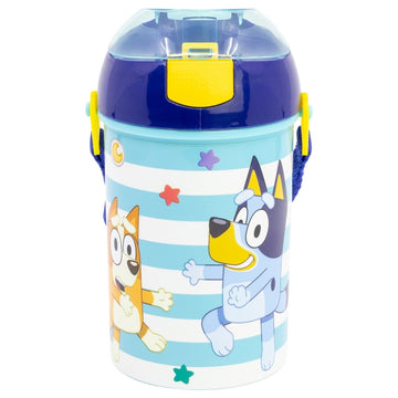 Borraccia Pop UP 450 ml BLUEY con Tracolla e Tappo per Bambini Scuola