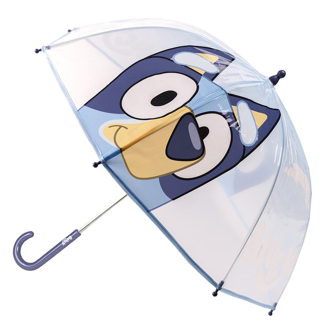 BLUEY - Ombrello da Pioggia Trasparente e Multicolore Unisex a Campana per Bambini