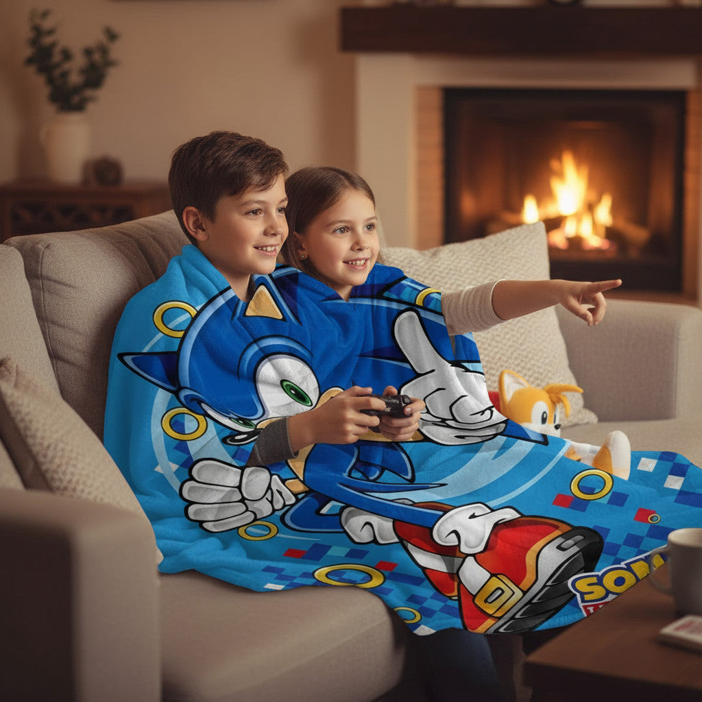 Coperta Ufficiale Plaid Morbida e Calda 100x140cm per Bambini Pile con stampa Idea Regalo