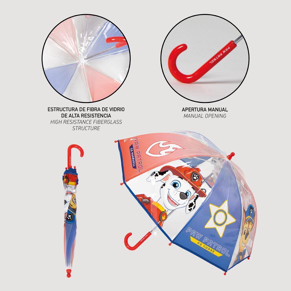 PAW PATROL | Ombrello da Pioggia unisex Multicolore a campana per bambini Cuccioli