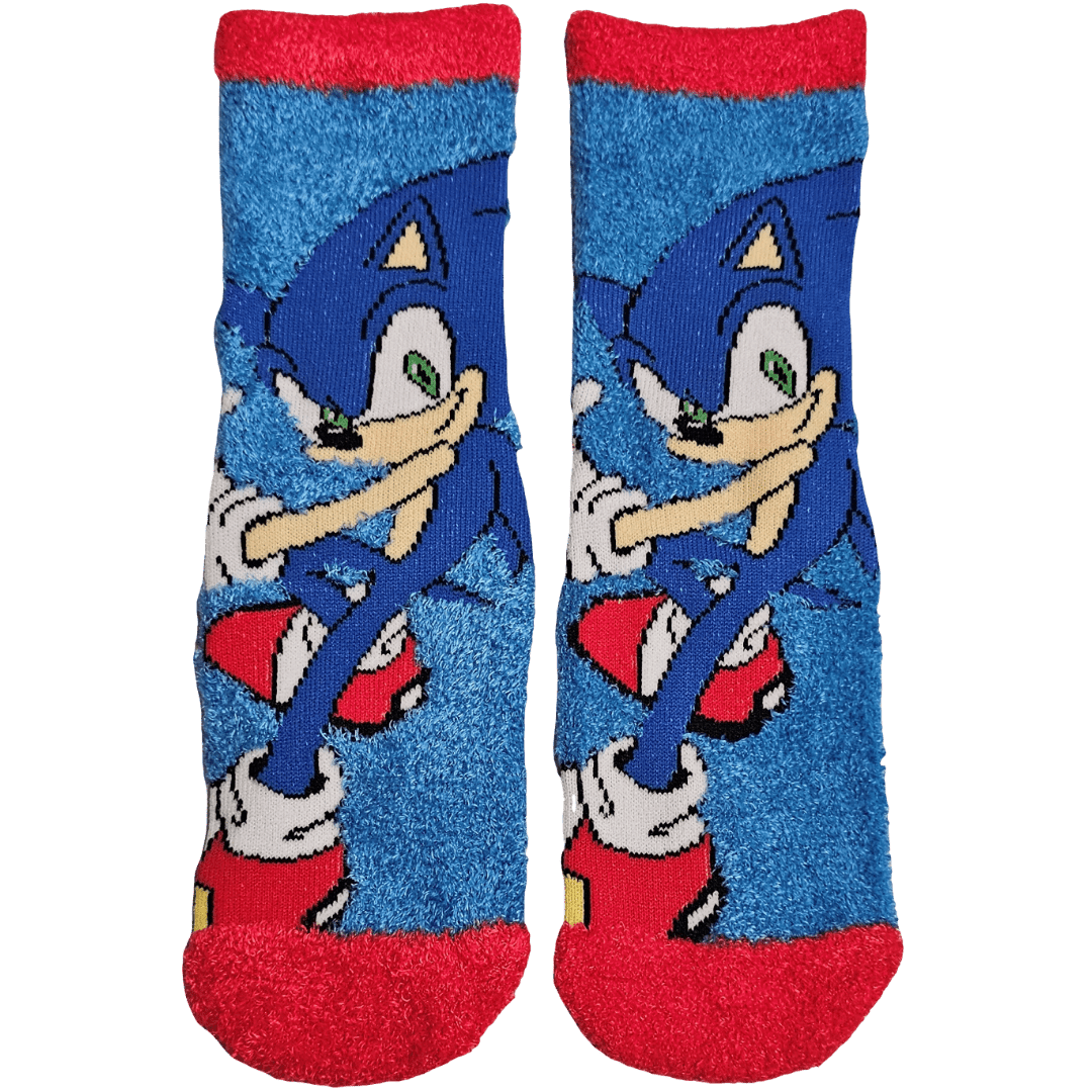 2 Paia Calzini Antiscivolo Ufficiali per Bambini SONIC
