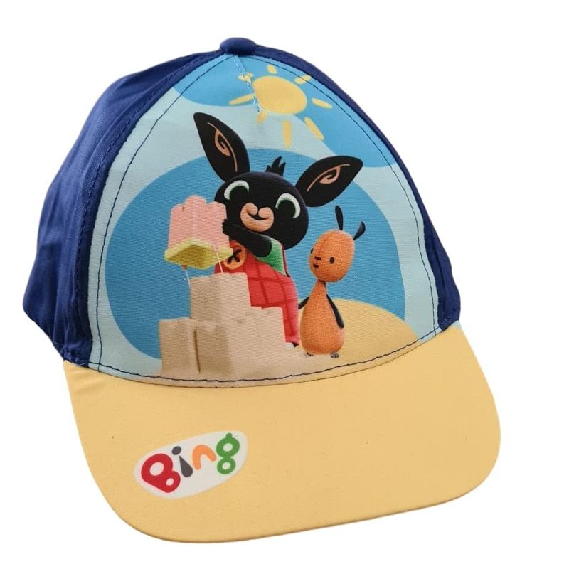 BING - Cappello con Visiera da Ragazzo/Bambino Berretto da Baseball Regolabile (Bing e Flop)
