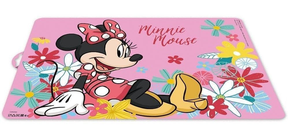 MINNIE MOUSE - 2 pezzi Tovaglietta Ufficiale Americana Plastificata Sottopiatto per colazione e pranzo Bambini Scuola TO