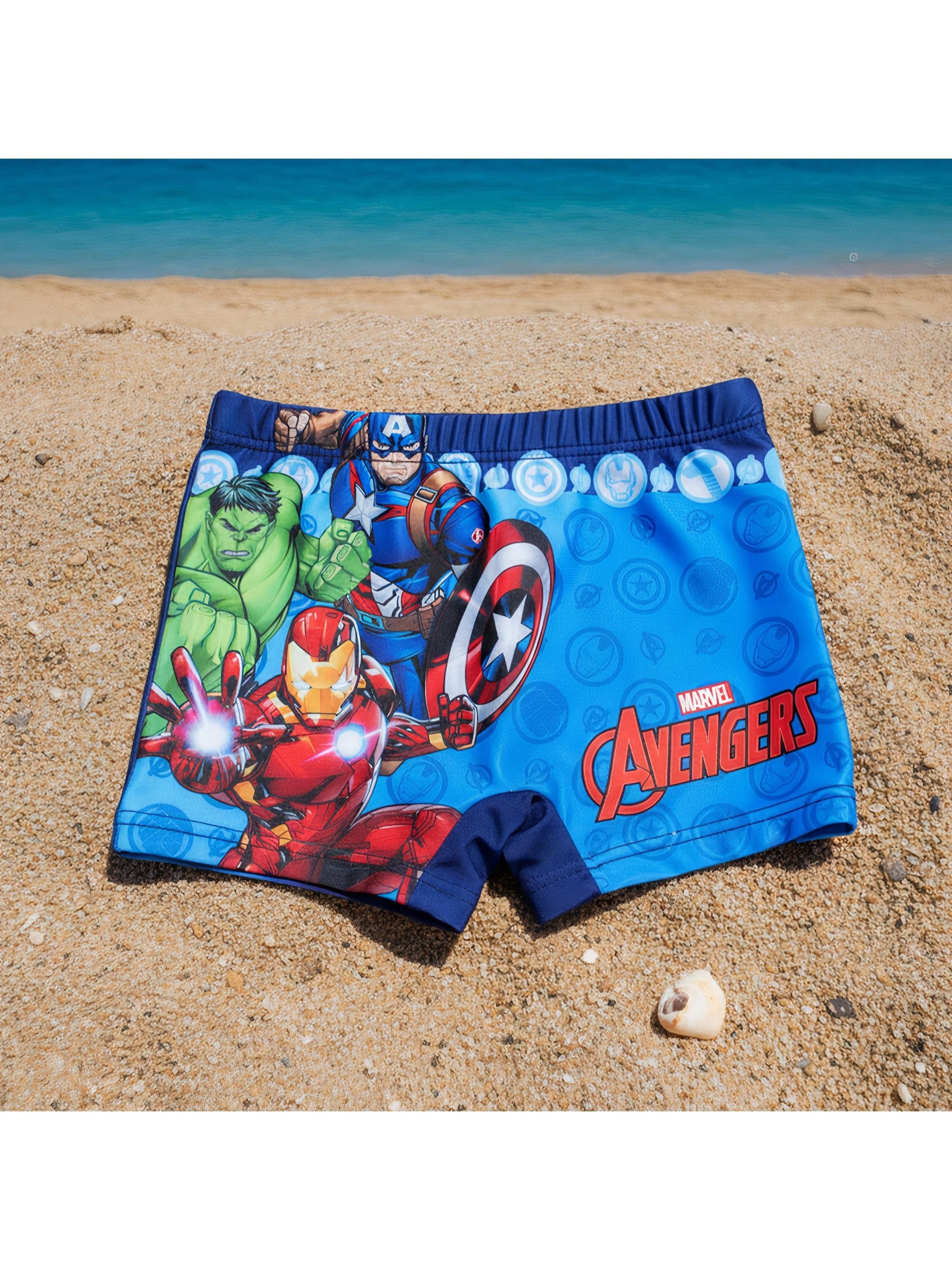 AVENGERS - Costume da Bagno Boxer Slip Parigamba per Bambini e Ragazzi, Hulk, 5-6 Anni