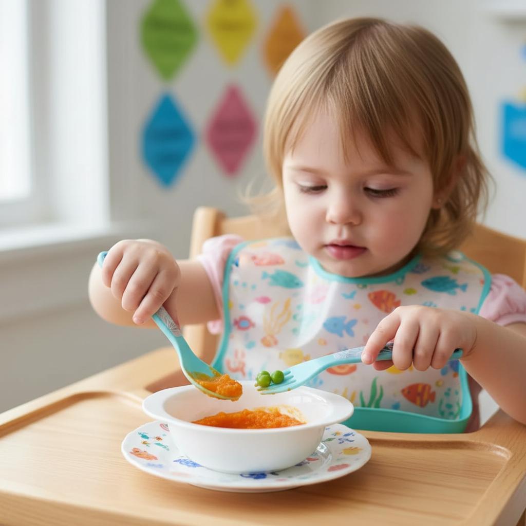 Set Posate per Bambini in Plastica Alimentare - Forchetta e Cucchiaio Made in Spain ARIEL Sirenetta