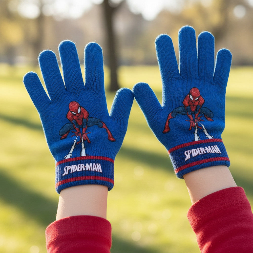 Guanti Invernali Bambini Spiderman Taglia Unica 2-5 Anni 6