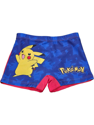 POKEMON - Costume da Bagno per Bambini e Ragazzi Boxer Slip Parigamba per Mare e Piscina 5-6 Anni