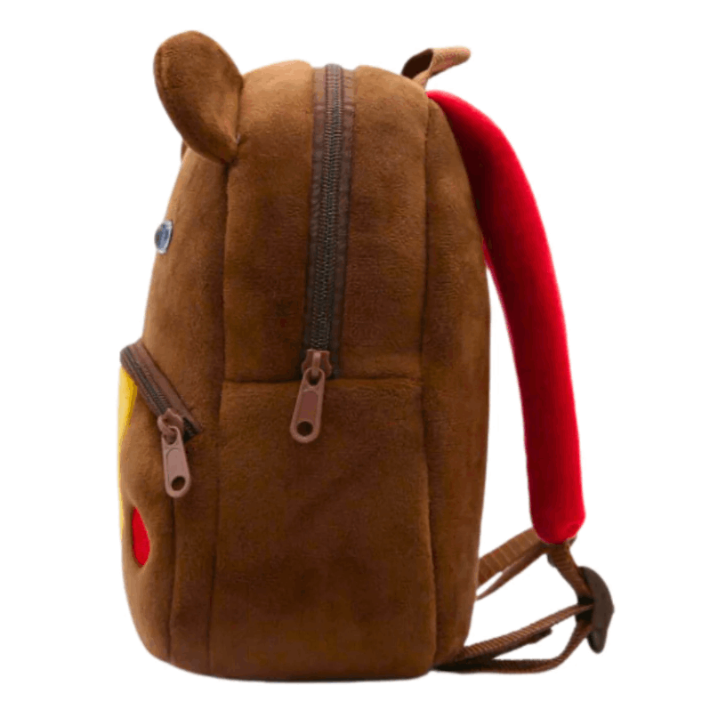 Zainetto Asilo Bambini, Zainetto Bimbo 1-3 Anni Nido Preschool Peluche 3D Animaletti Borsa Zaino Bambino Bambina Morbido