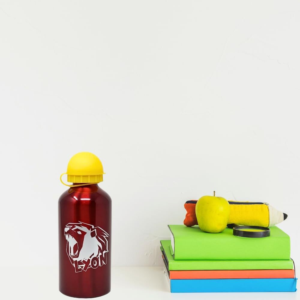 Borraccia Scuola Bottiglia Sport in Alluminio Bambini 400ml con Beccuccio Retraibile Lyon Gamer