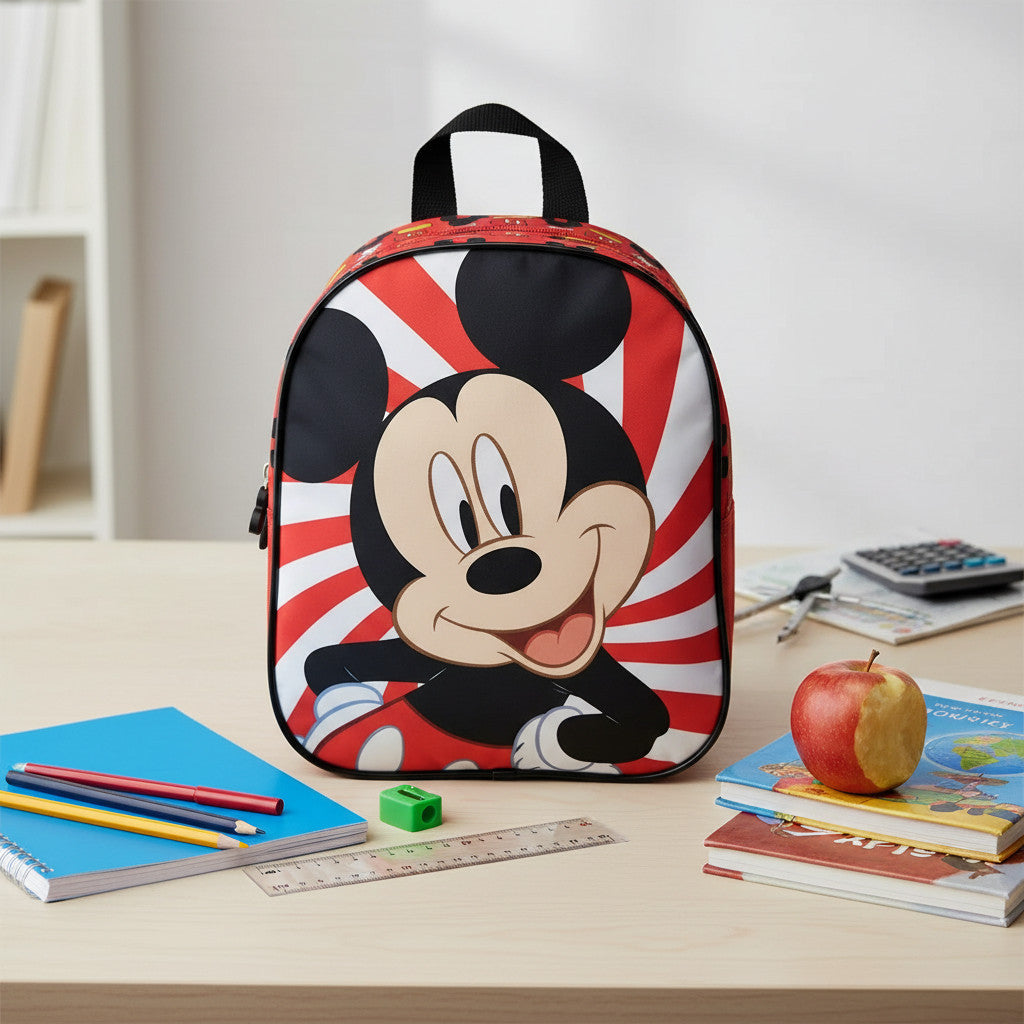 Zaino per bambini Zainetto Asilo Infanzia per la Scuola e tempo libero con chiusura lampo Topolino